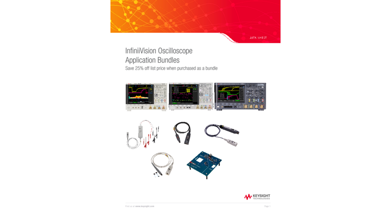 InfiniiVision Oscilloscope Application Bundles